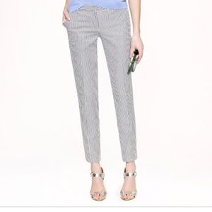 J. Crew Cafe Capri in Seersucker Sz 6